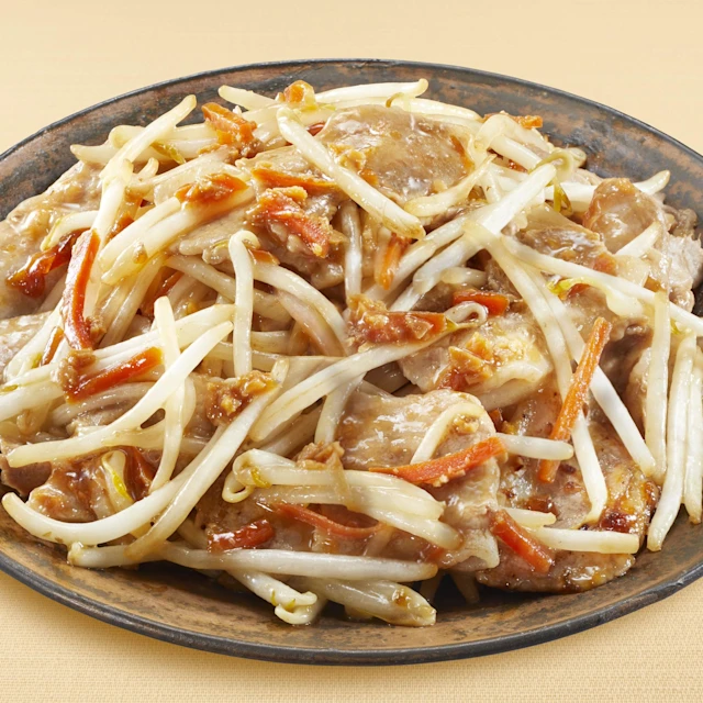 もやしのにんにく醤油炒め