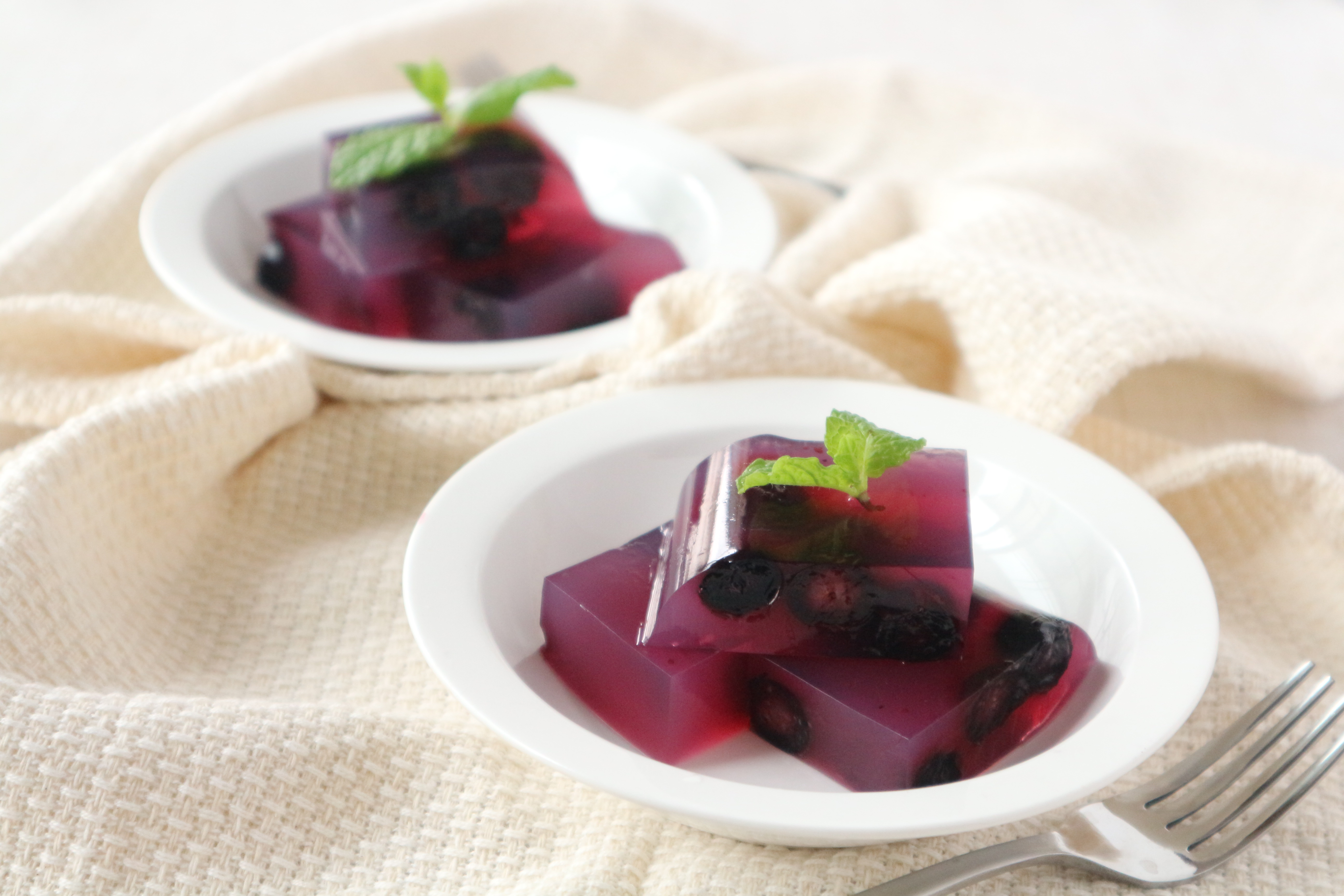 ブルーベリー寒天