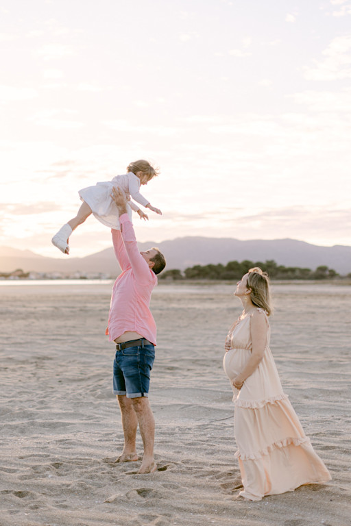 Séance-photo-grossesse-plage-Leucate