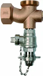 JRG Sicherheitsventil aus Messing mit Entleerungsventil für Heizungs- und Sanitärinstallation