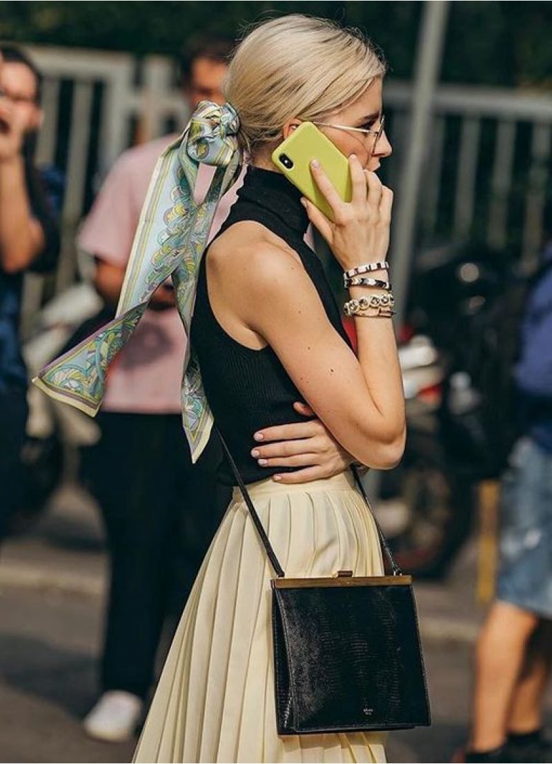 Seven Simple Ways To Style A Silk Scarf