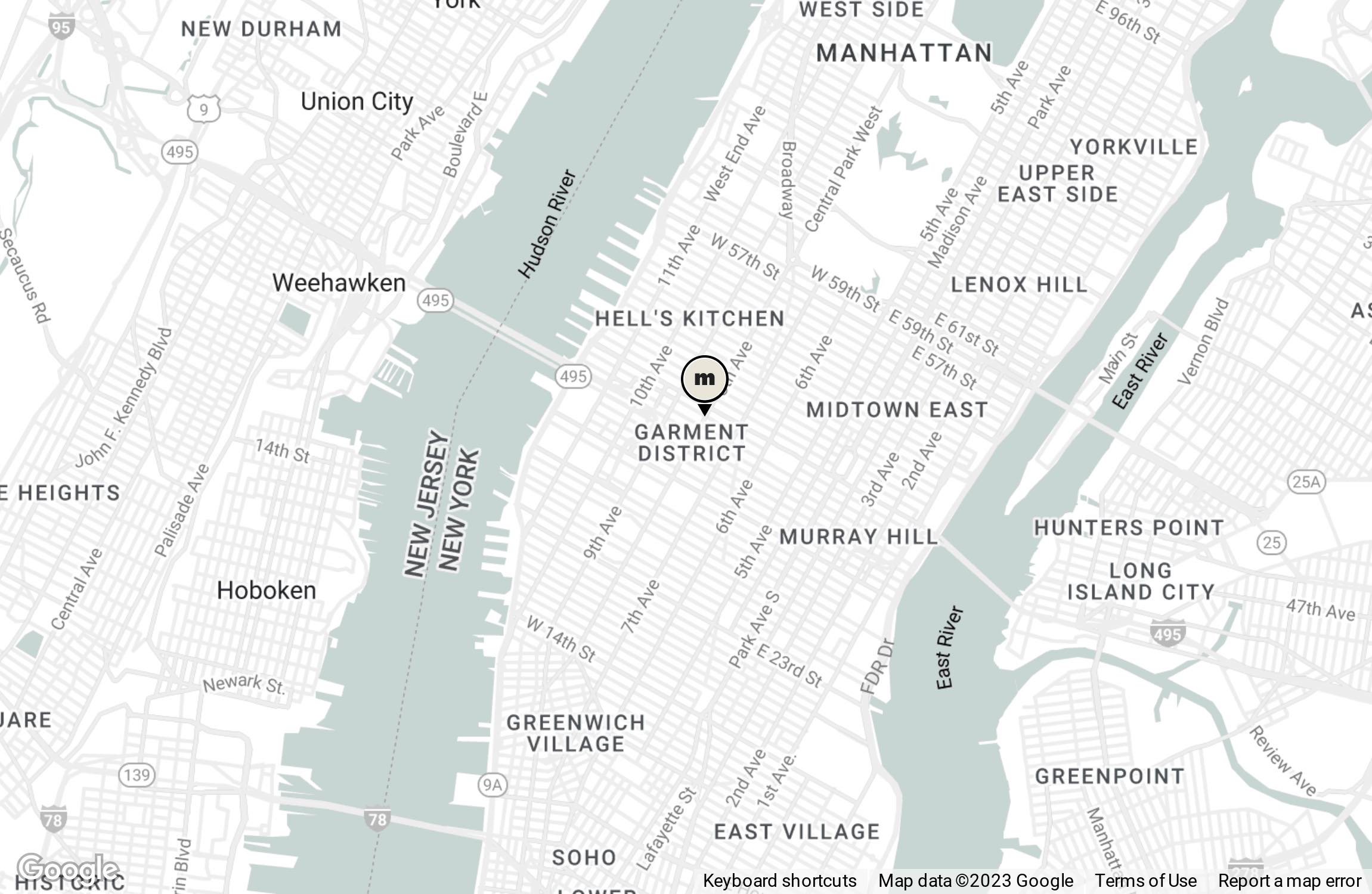 NYC Showroom - Map