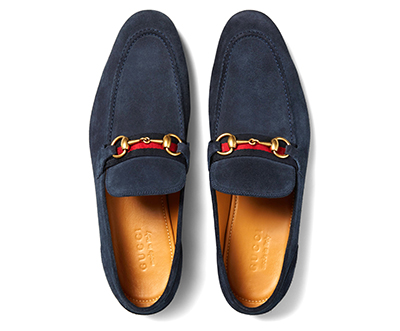gucci blue suede shoes