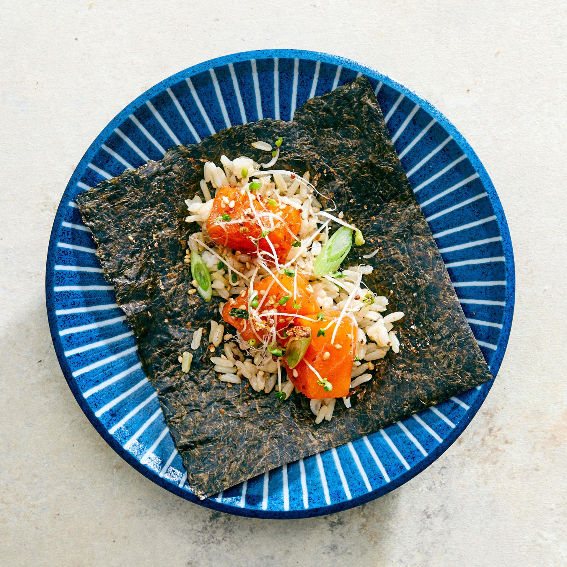 Healthy Sesame Salmon Nori Taco Recipe Furthermore