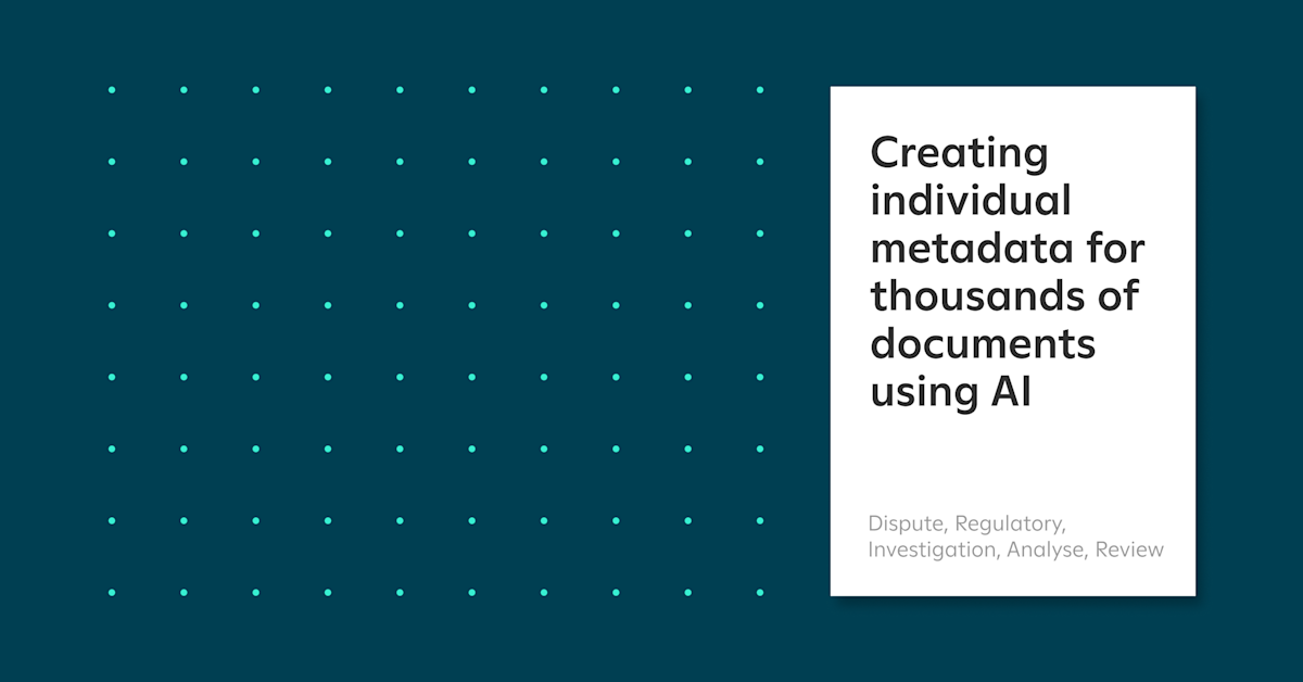 Creating individual metadata for thousands of documents — Sky Discovery