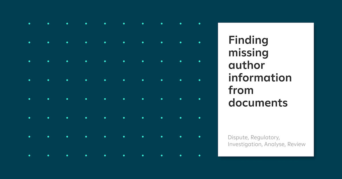 Finding missing author information from documents — Sky Discovery