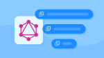 Illustration of a GraphQL logo with menu options to the right of it.