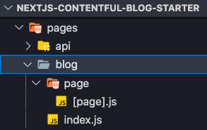 Screenshot of the folder structure in VSCode after creating the required files