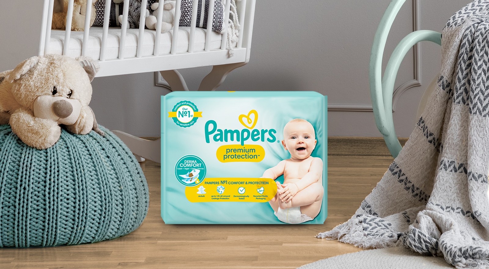280 Couches Pampers Premium Protection taille 1