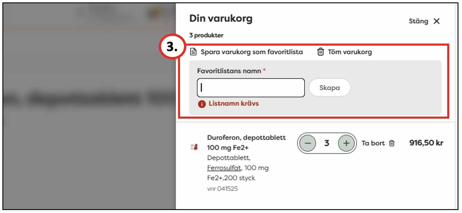 Användarmanual favoritlistor 3 Användarmanual favoritlistor 3
