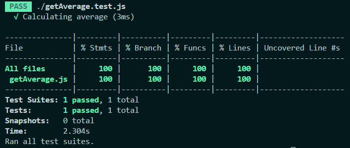 Terminal output 2