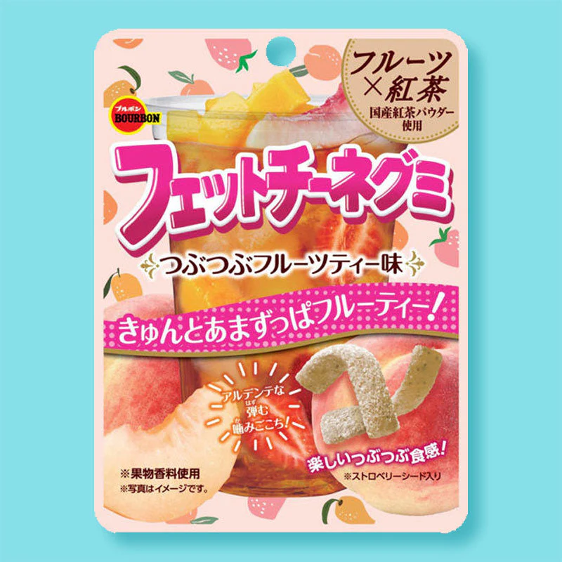 Small candy strips with a sparkly texture