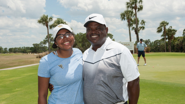 Jeff Dunovant, PGA with his daughter, Kendall.
