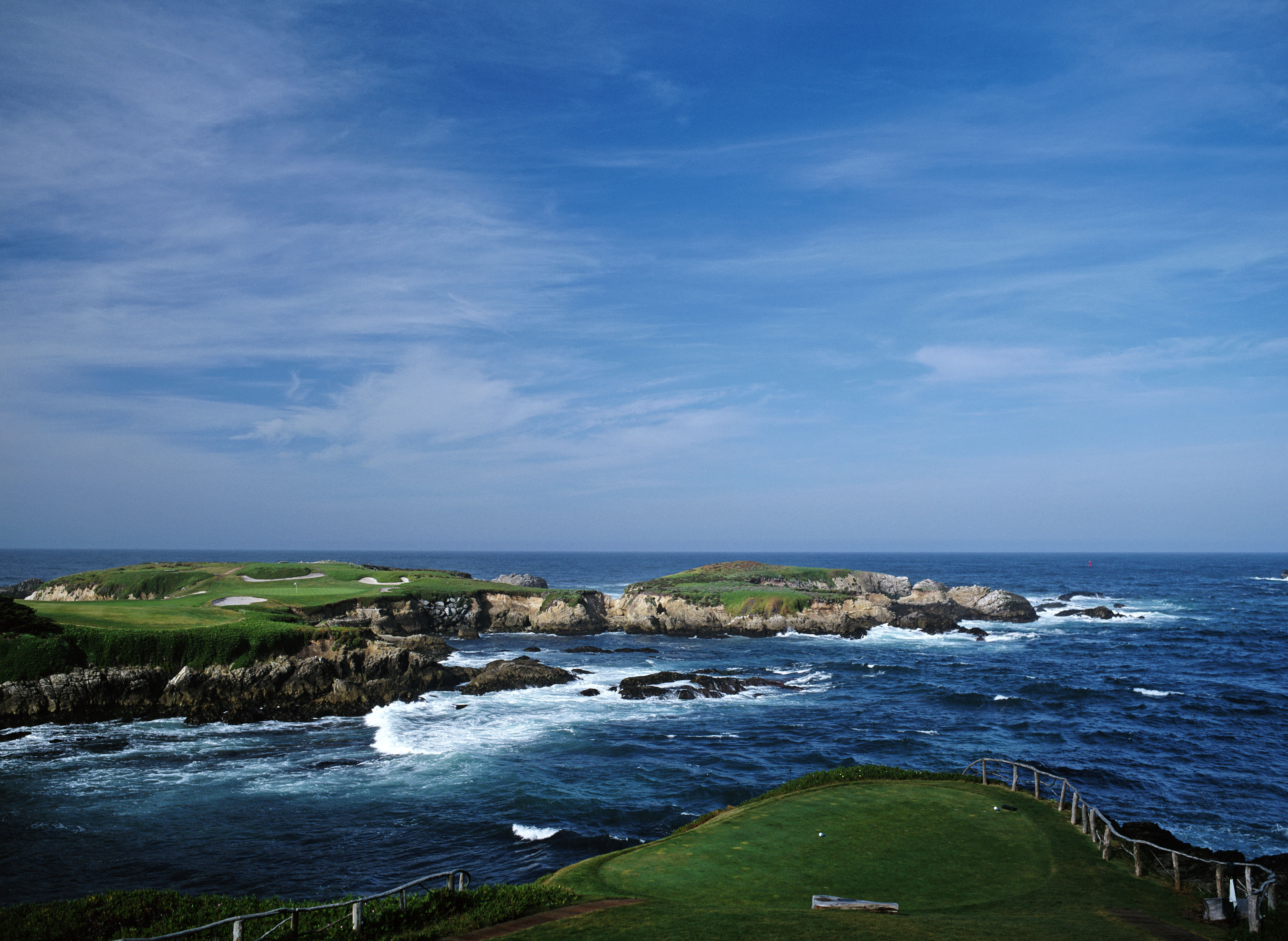 The 16th hole at Cypress Point. (David Cannon/Getty Images)