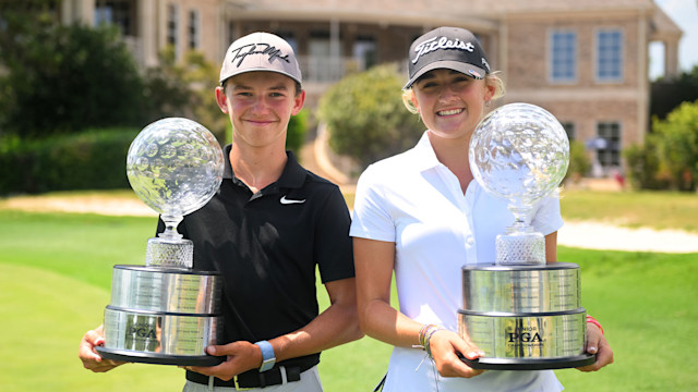 Miles Russell & Gianna Clemente (Photo by Ryan Lochhead/PGA of America)