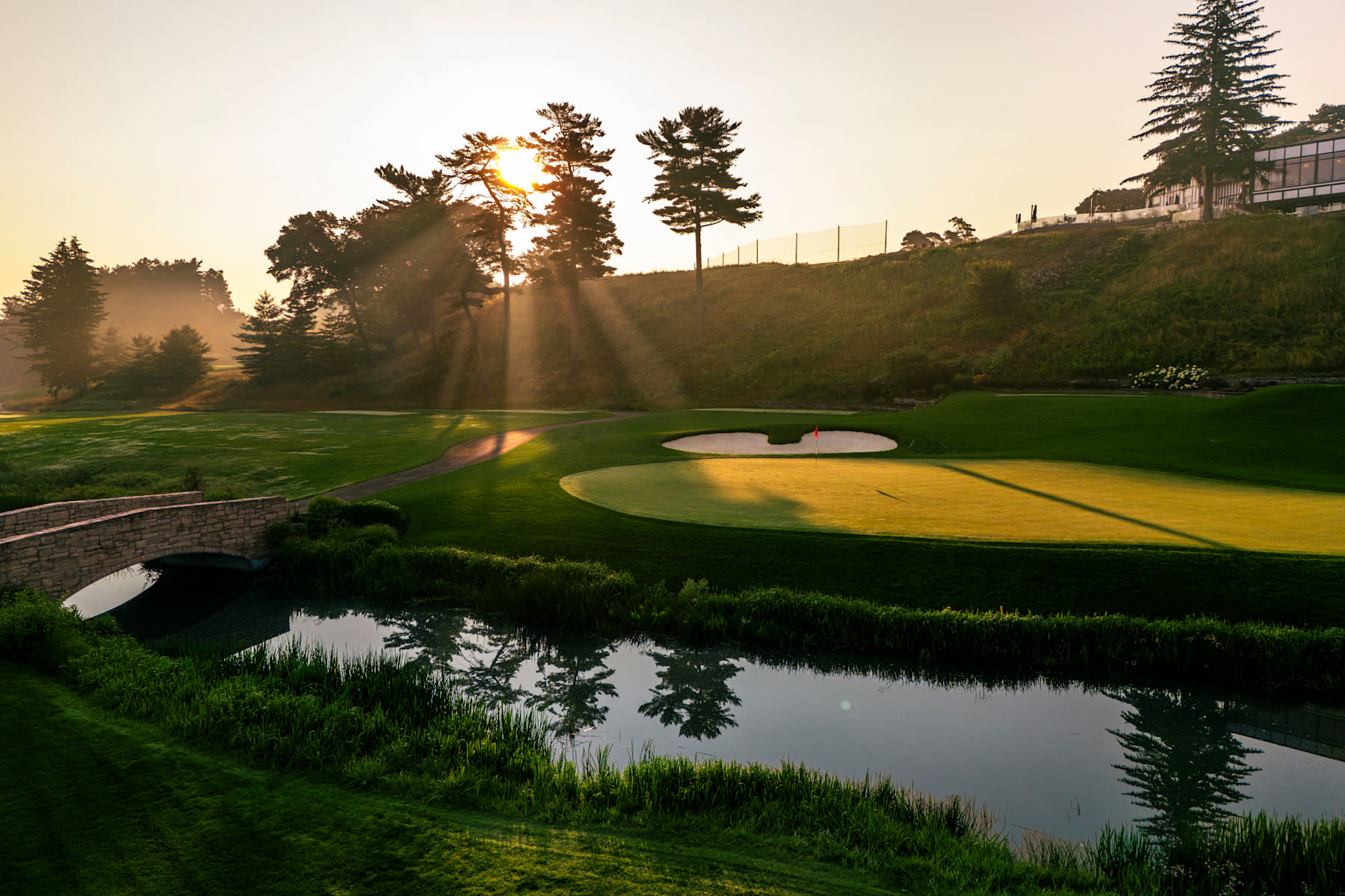 The 12th green.