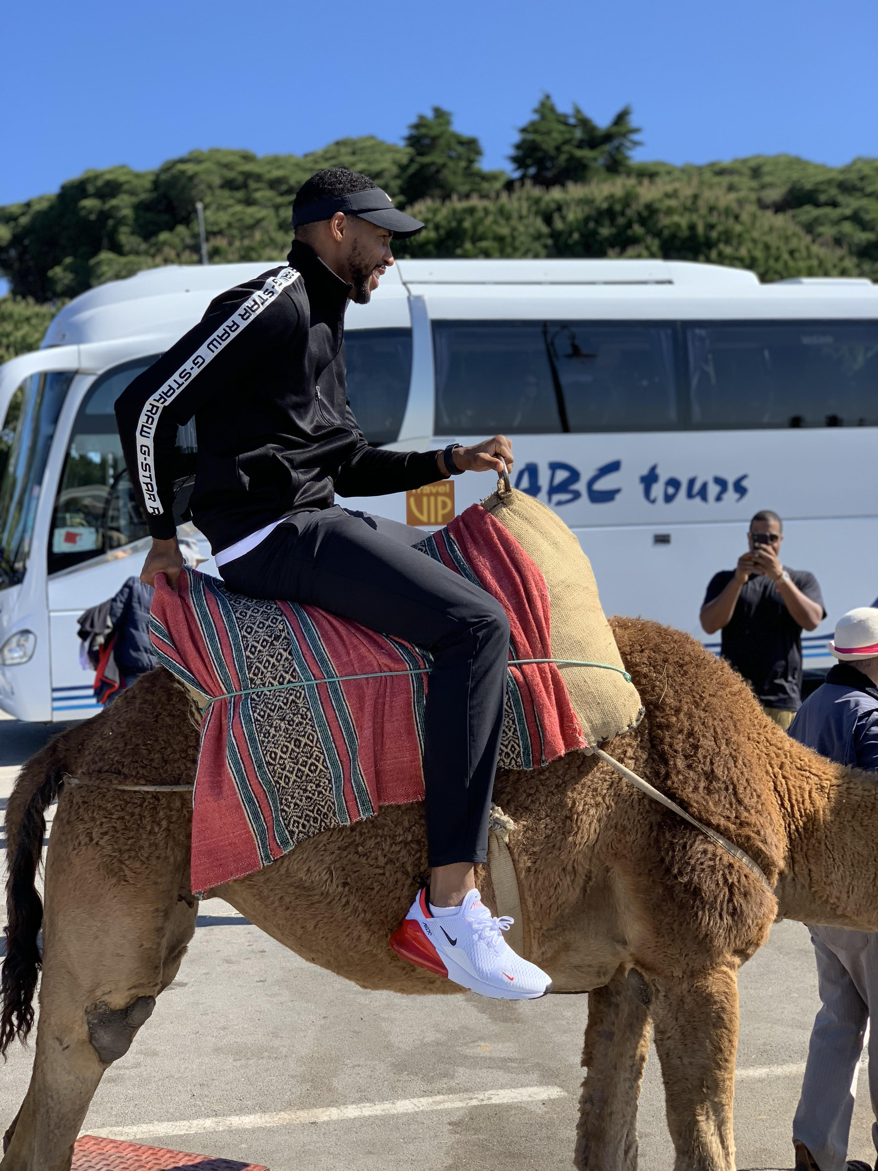 NBA basketball star Garrett Temple taking a break from golf in Spain with a trip to Morocco.