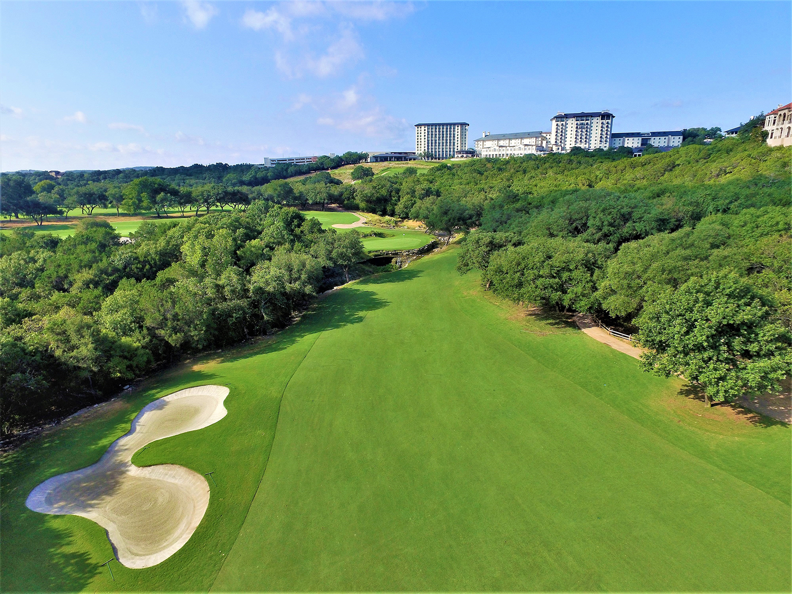 A drone view of the Fazio Foothills Course.