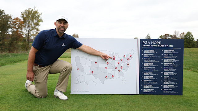 Mike Jaoborek of Illinois was selected as PGA HOPE Ambassador last year.