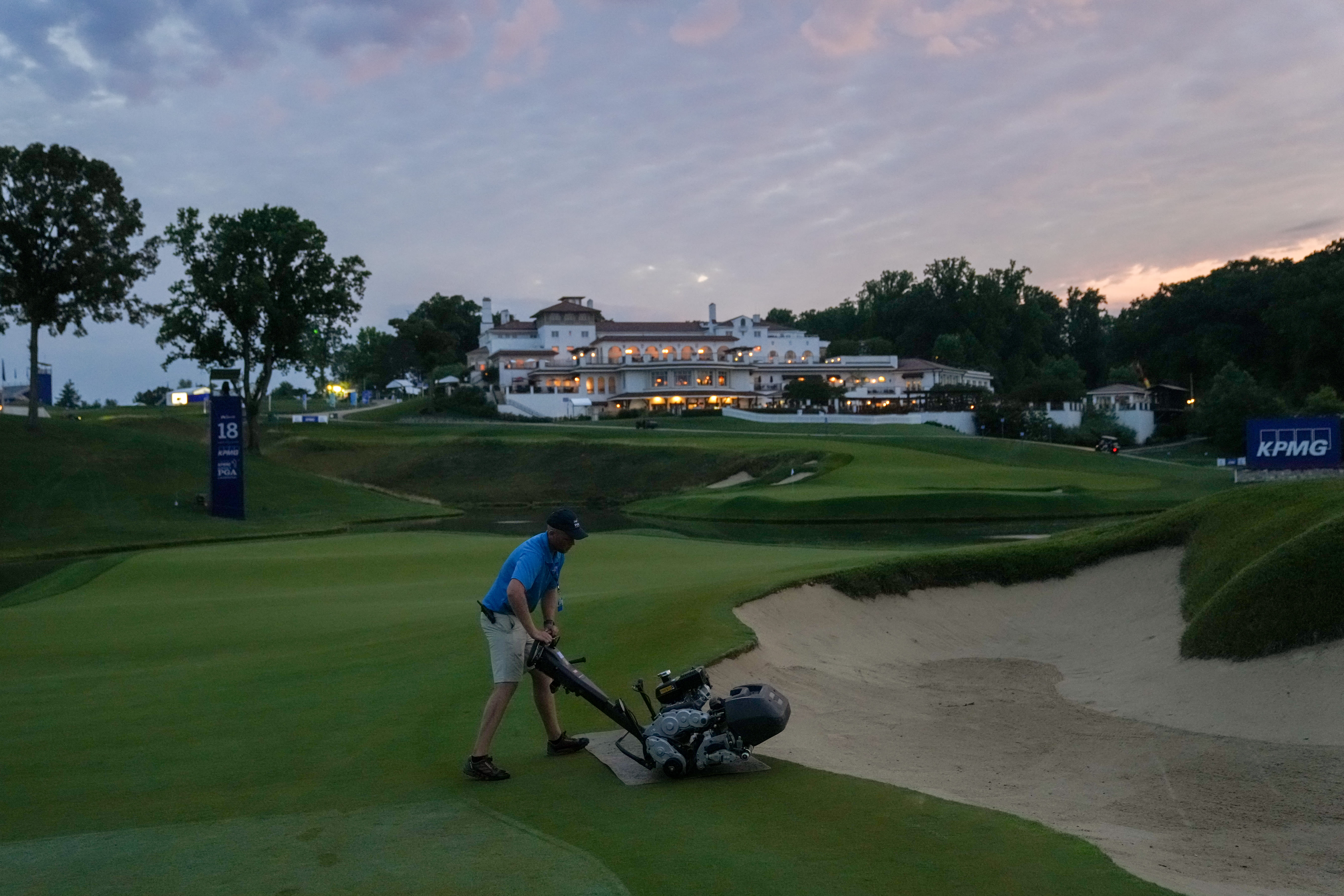 Morning preparation at Congressional Country Club for the 2022 KPMG Women's PGA Championship 