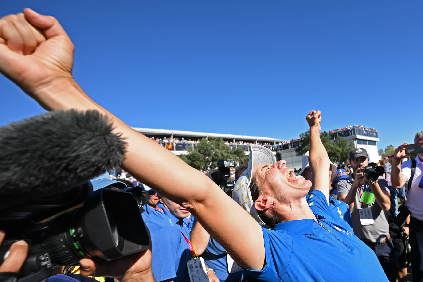 Carlota Ciganda played a massive role in Europe retaining the Solheim Cup in 2023. (Photo by Stuart Franklin/Getty Images)