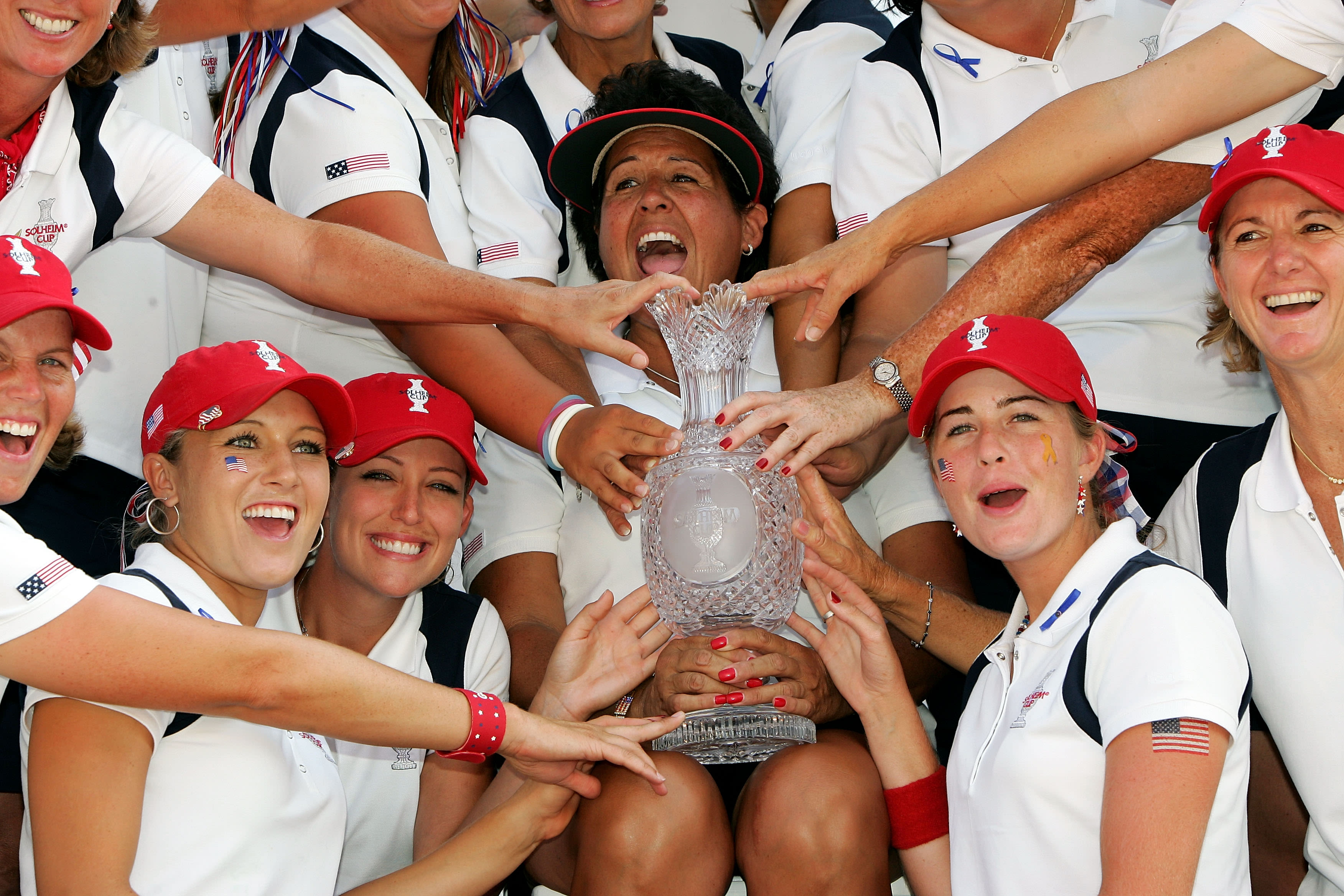 Lopez in 2005 with the winning U.S. Solheim Cup Team.