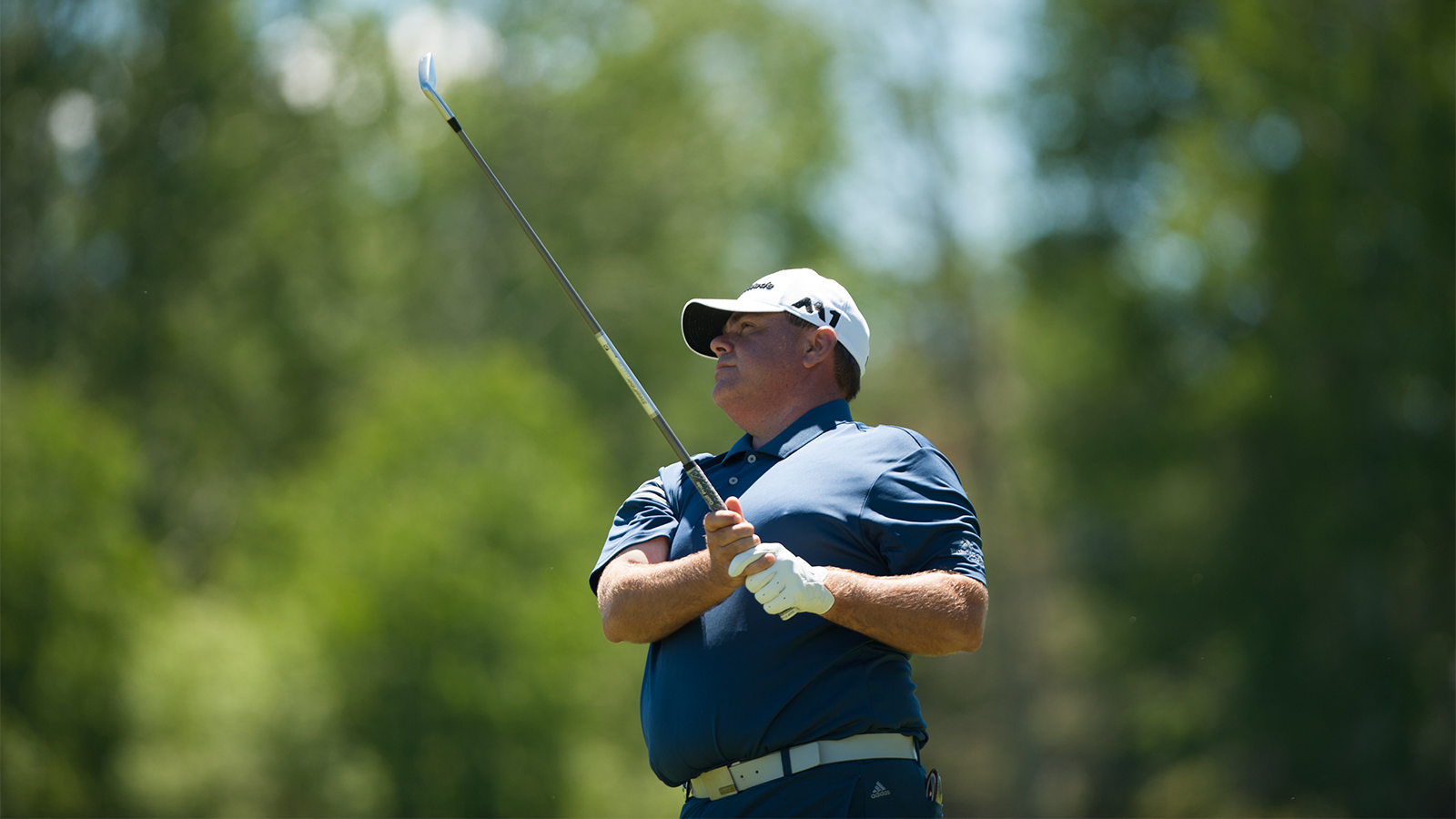 David Hronek hits his shot on the ninth hole during Round One of the 50th PGA Professional Championship held at Meadows Course at Sunriver Resort on June 18, 2017 in Sunriver, Oregon. (Photo by Traci Edwards/PGA of America)