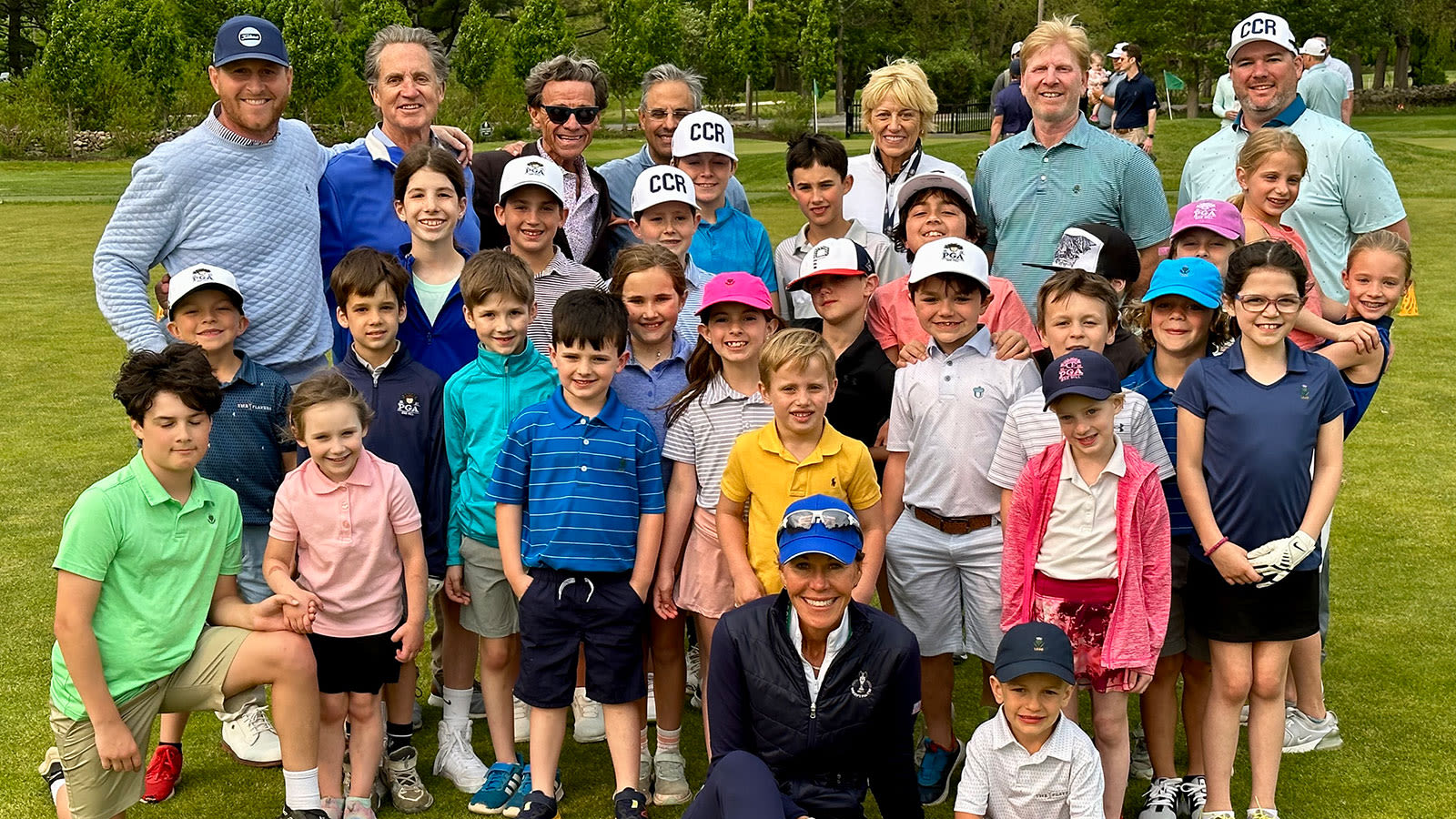 Suzy Whaley with youth clinic participants.