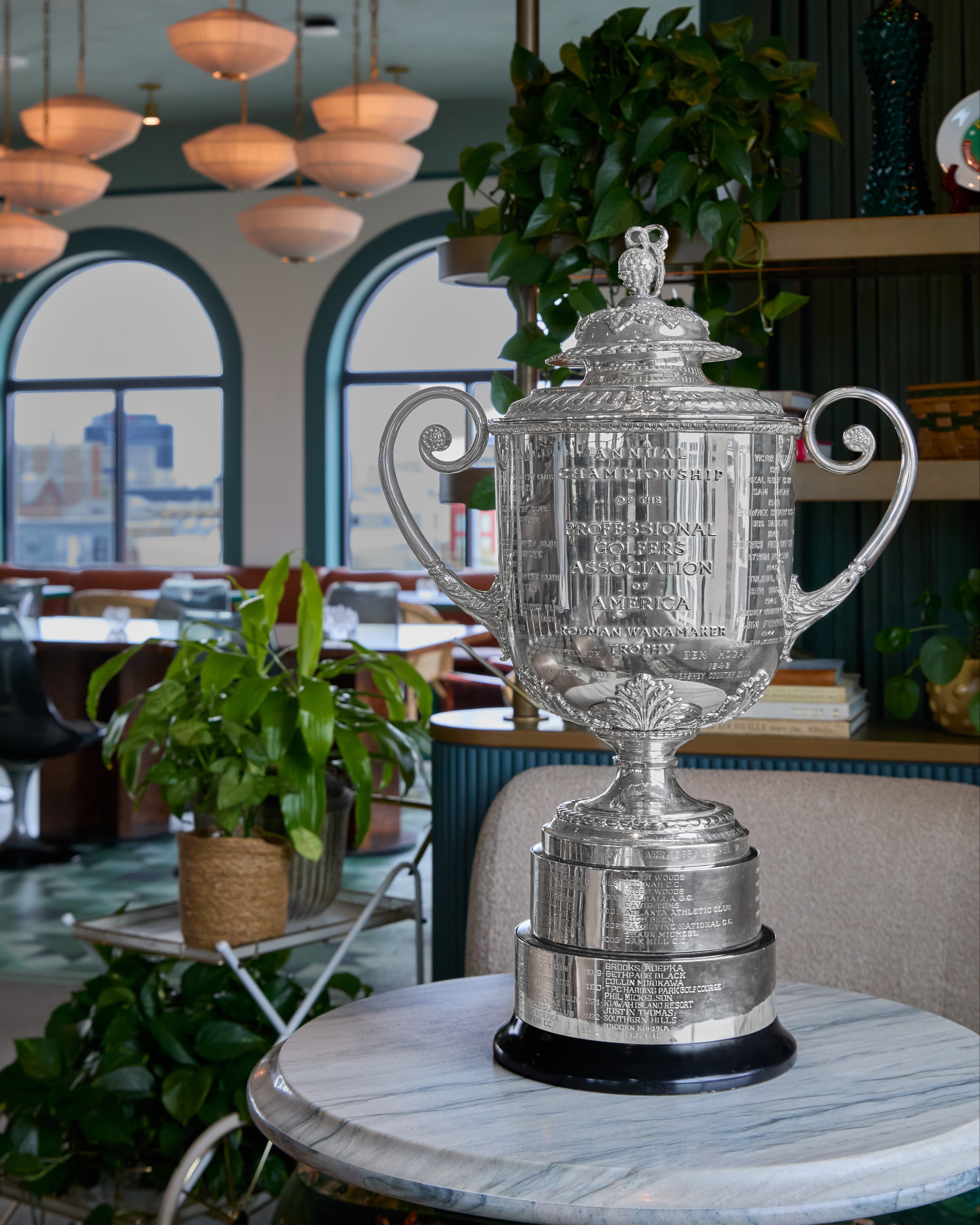 The Wanamaker Trophy at Bar Genevieve.