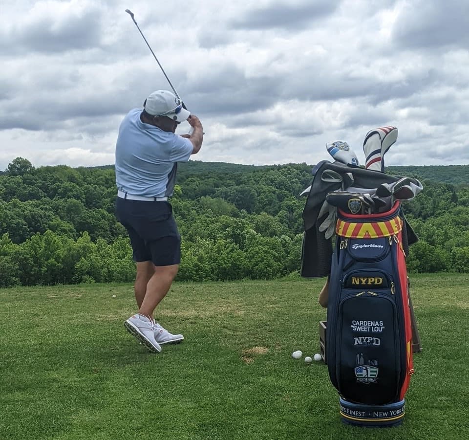 An NYPD Golf Team member at a recent event.