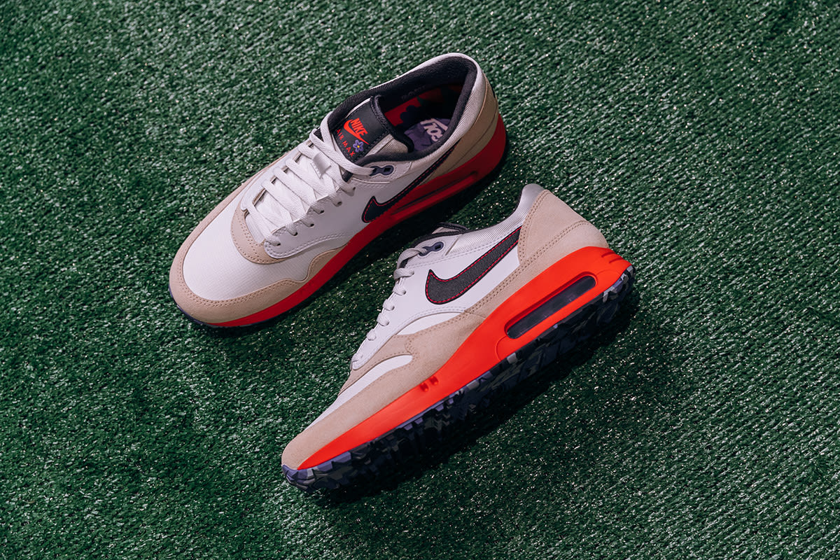 Another angle of the Nike Air Max 1 Periwinkle built which will be released during the 2023 PGA Championship (Nike)