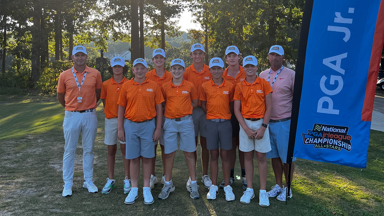 The 13U Champions at the National Car Rental PGA Jr. League Regional at WindStone Golf Club in Ringgold, Georgia.