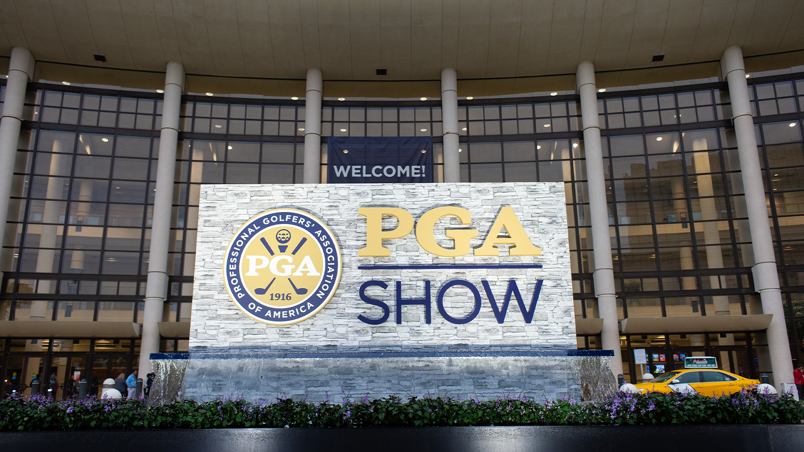 The PGA Show entrance during the 2022 PGA Show at the Orange County Convention Center on January 26, 2022 in Orlando, FL. (Photo by Montana Pritchard/PGA of America)
