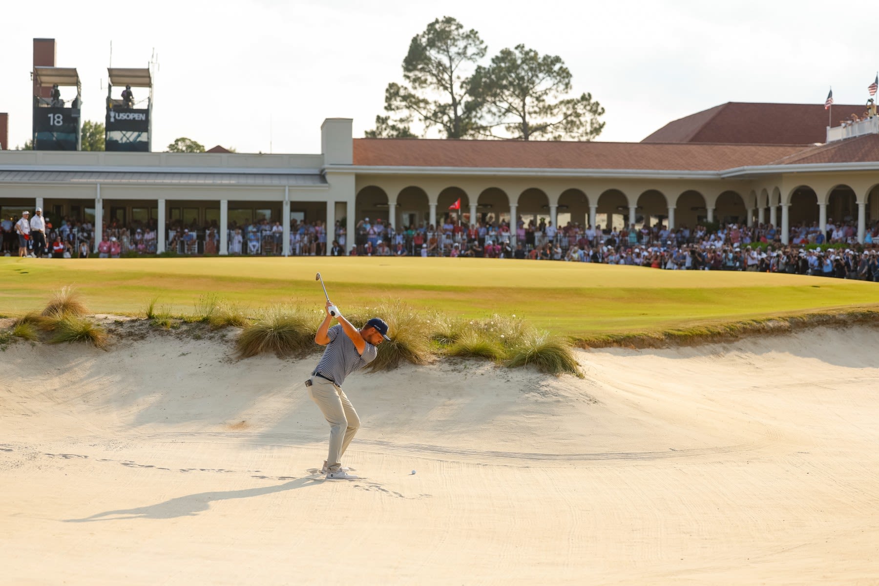 Bryson DeChambeau on the final hole of the U.S. Open. (Chris Keane/USGA)