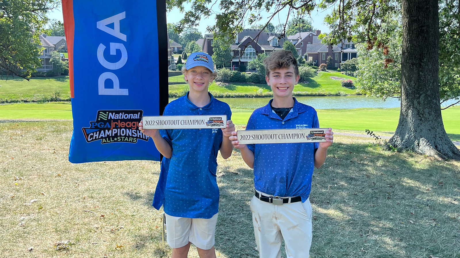 The Shootout Champions at the National Car Rental PGA Jr. League Regional at Oxmoor Country Club in Louisville, Kentucky. 