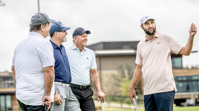 Three Friends Versus Scottie Scheffler in a 9-Hole Scramble — Who Wins?