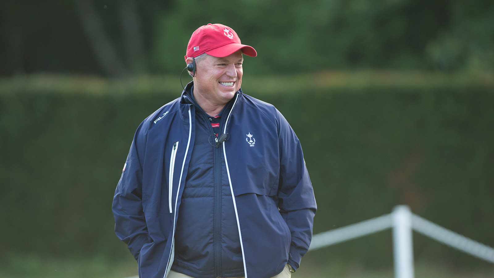 Jim Richerson during a Four Ball Match for the 28th PGA Cup at Fox Hills Golf Club on September 16, 2017 in Ottershaw, Surrey, England. (Traci Edwards/PGA of America)