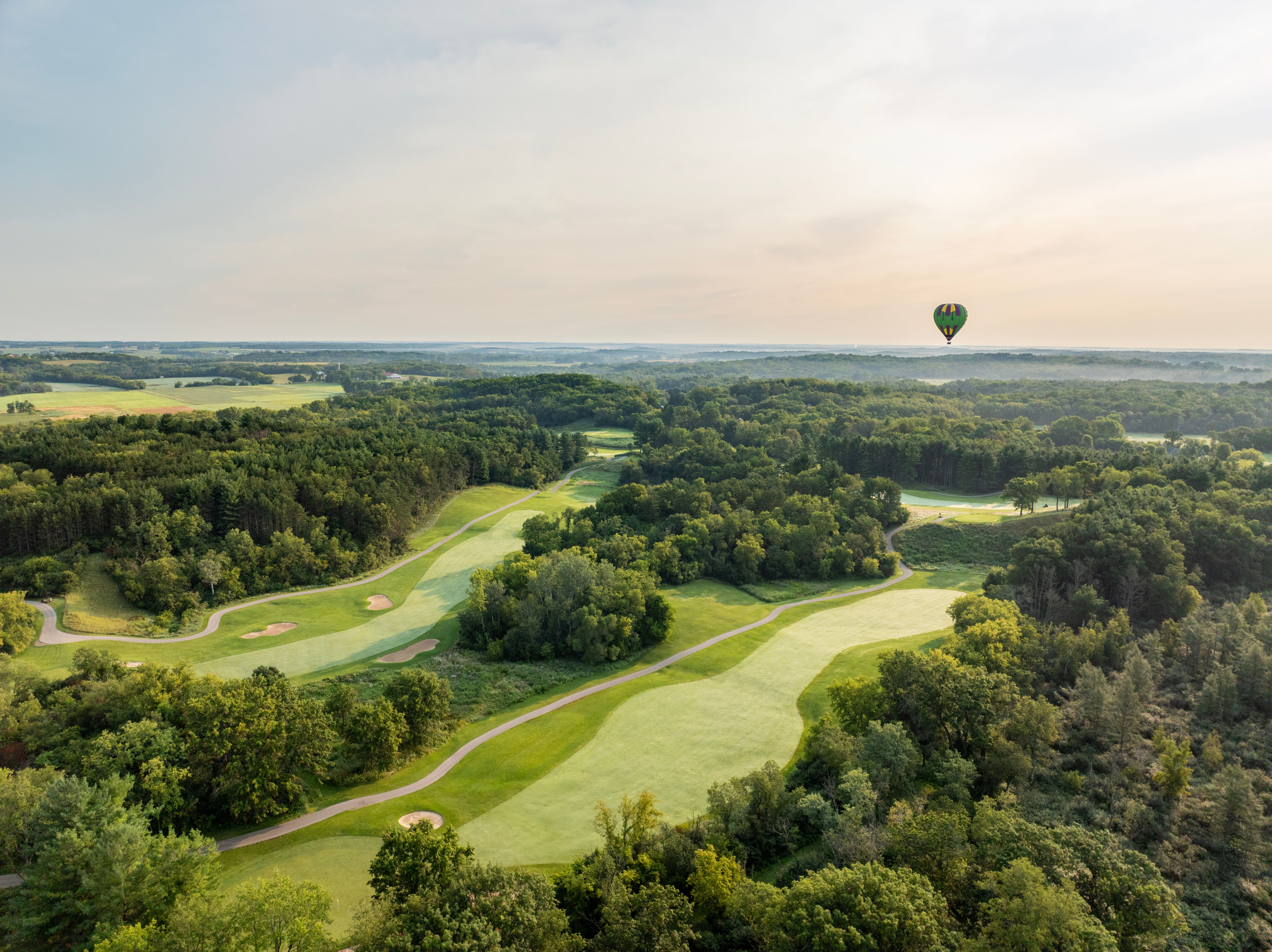 The 9th and 14th holes on The Highlands Course.