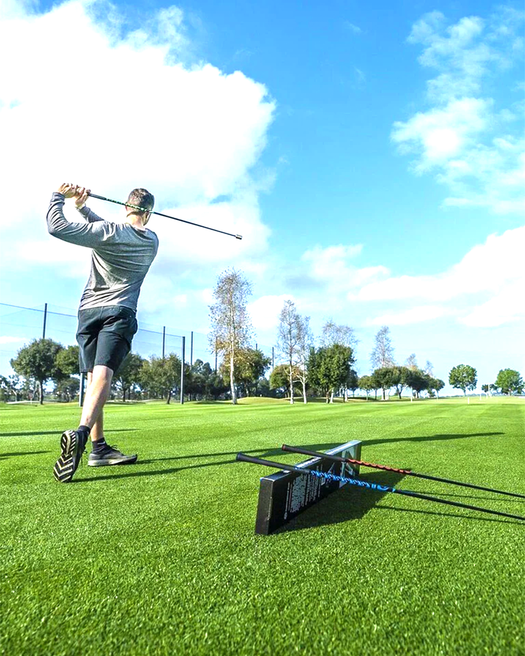 Adding speed to your swing with the SuperSpeed Golf Swing Set. (Photo courtesy of SuperSpeedGolf.com)