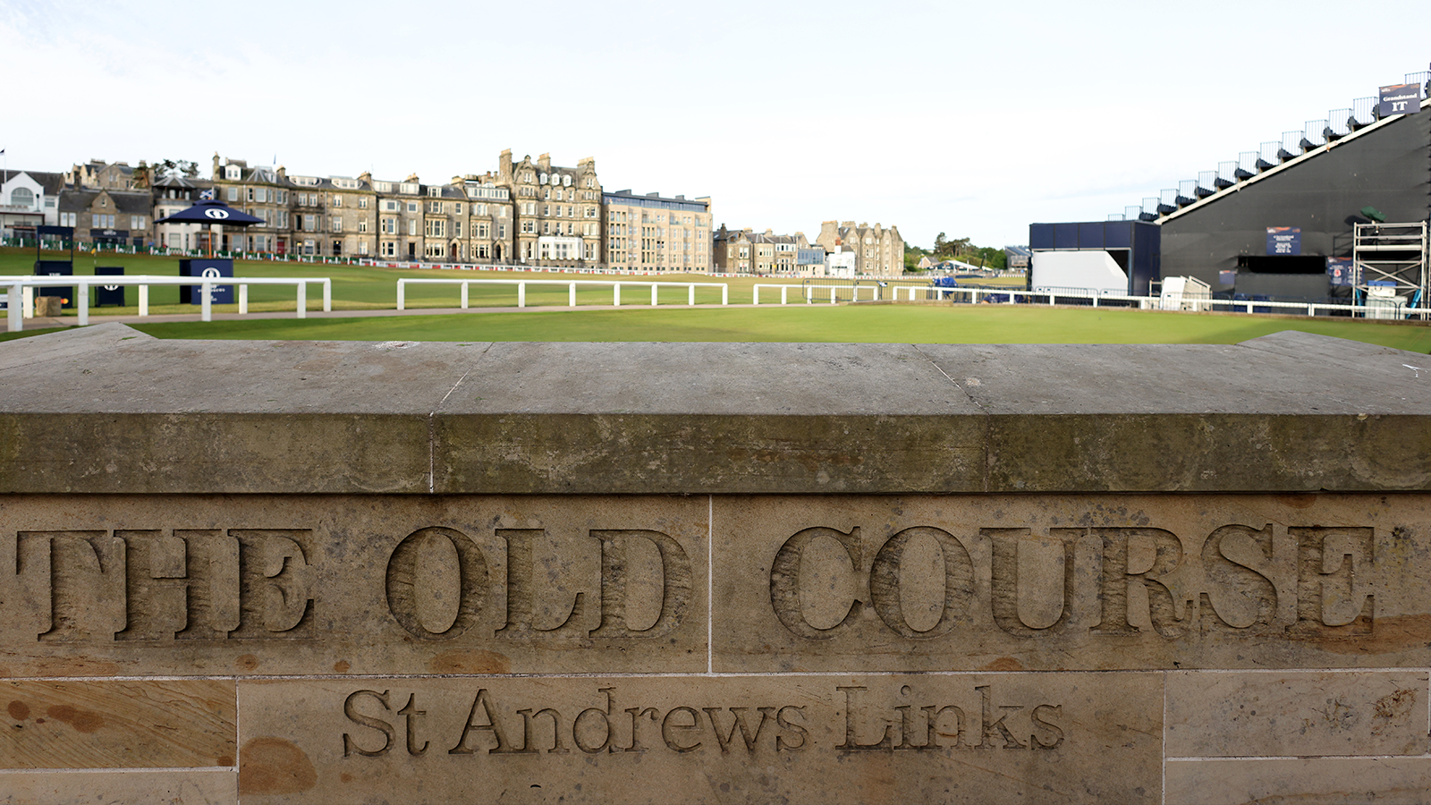 Signage of at the Old Course at St. Andrews.