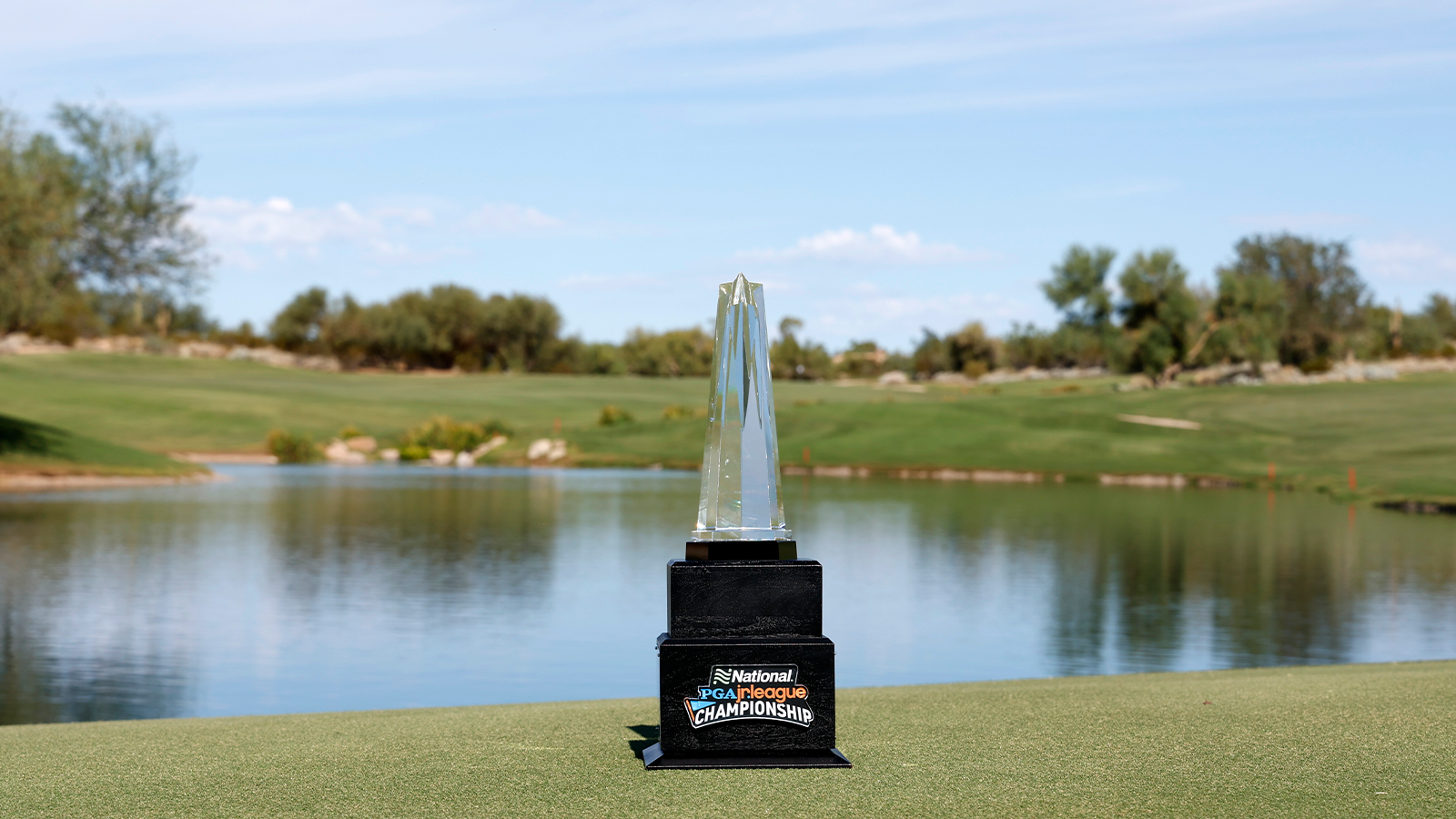 The 2022 National Car Rental PGA Jr. League Championship Trophy at Grayhawk Golf Club on October 6, 2022 in Scottsdale, Arizona. (Photo by Chris Coduto/PGA of America)