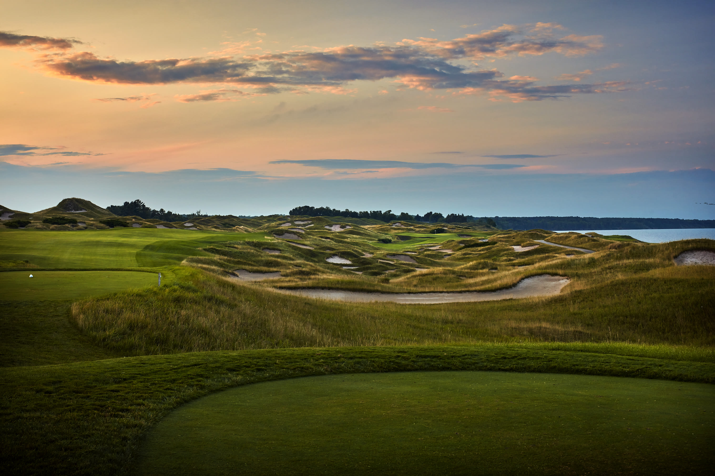 The 11th of of the Straits Course at Whistling Straits.