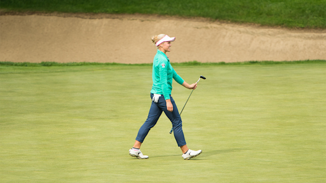 Brooke Henderson of Canada during the final round of the 2016 KPMG Women’s PGA Championship at the Sahalee Country Club on June 12, 2016 in Sammamish, Washington. (Photo by Montana Pritchard/The PGA of America)