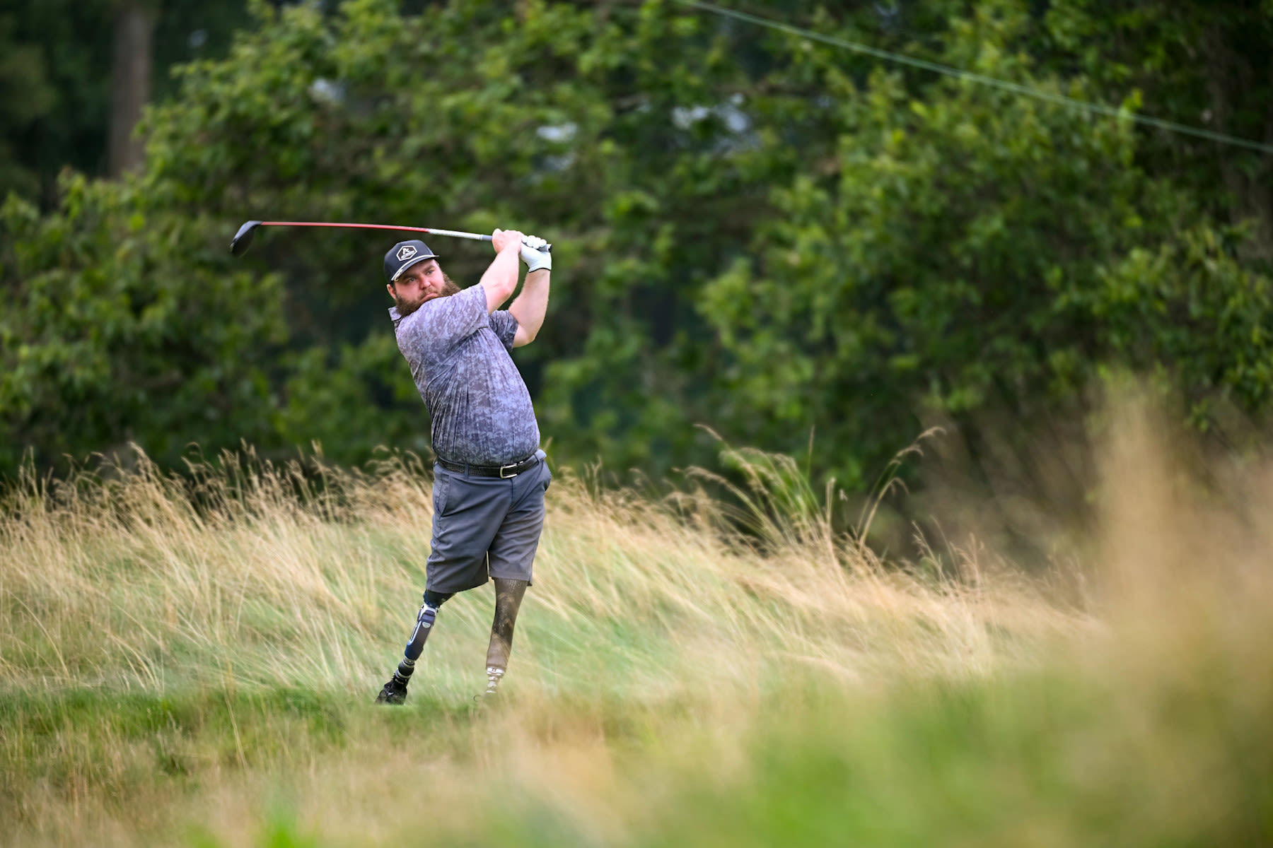 Cutter tees off at the 2025 U.S. Adaptive Open.