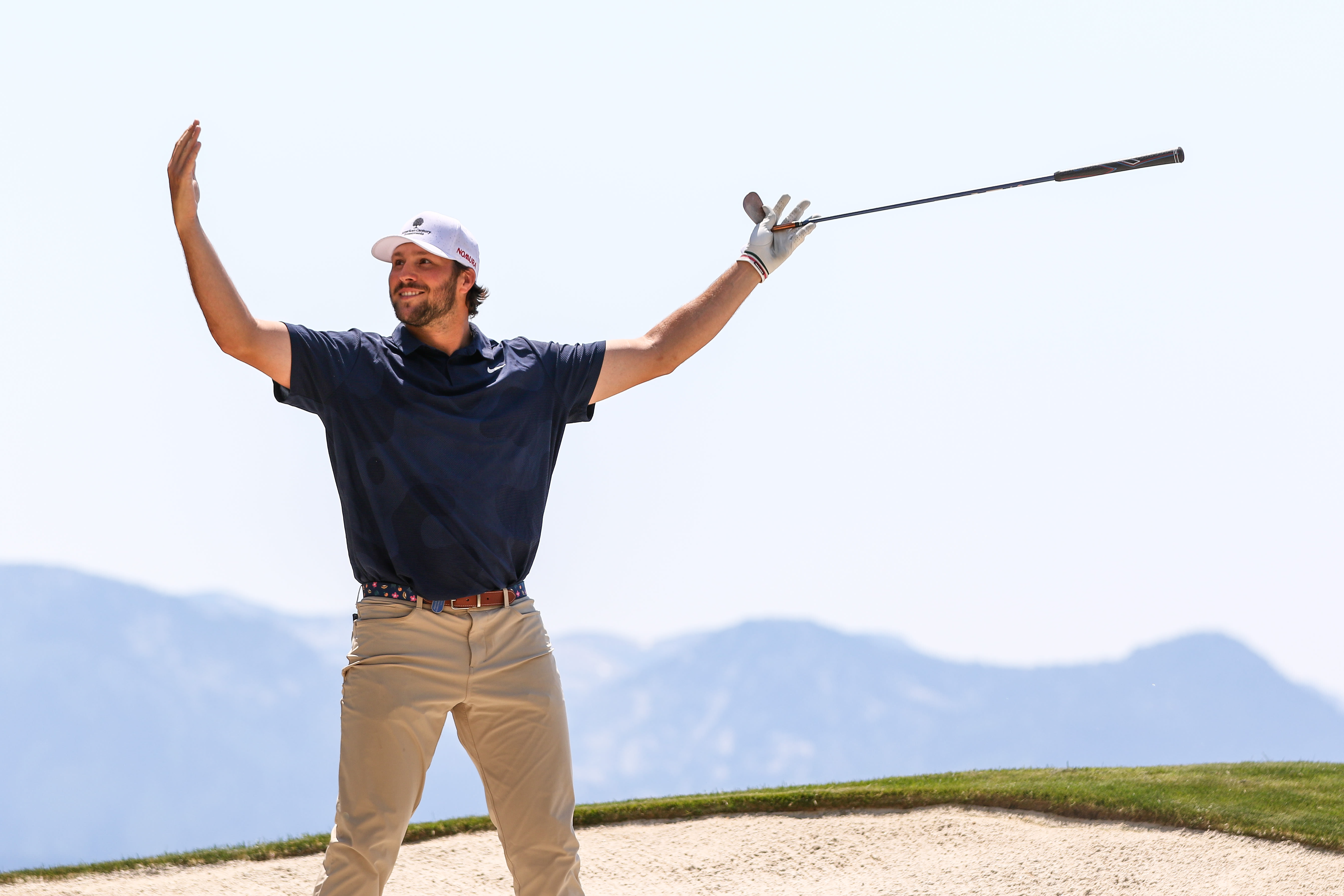 Josh Allen at last year's American Century Championship.