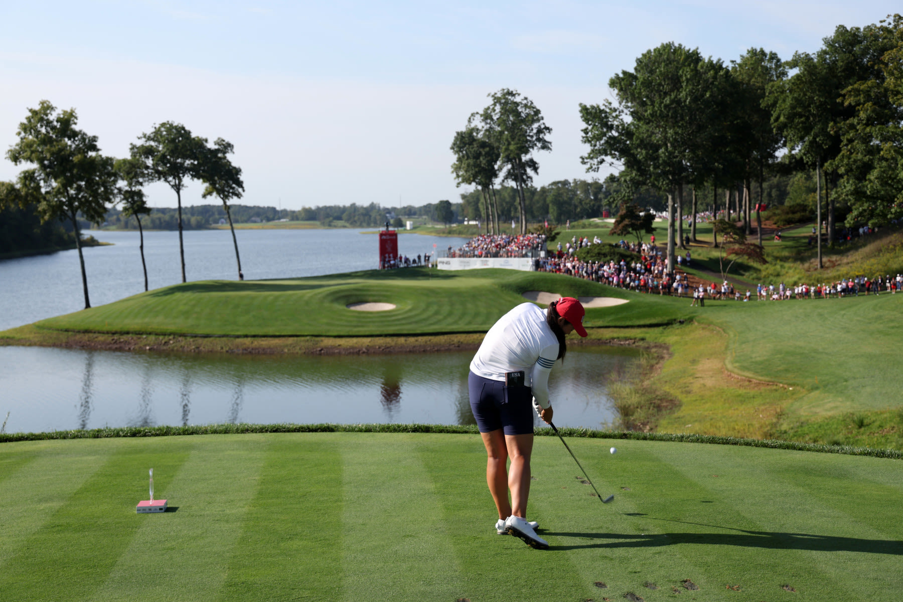 Allisen Corpuz during the Solheim Cup. (Getty Images)