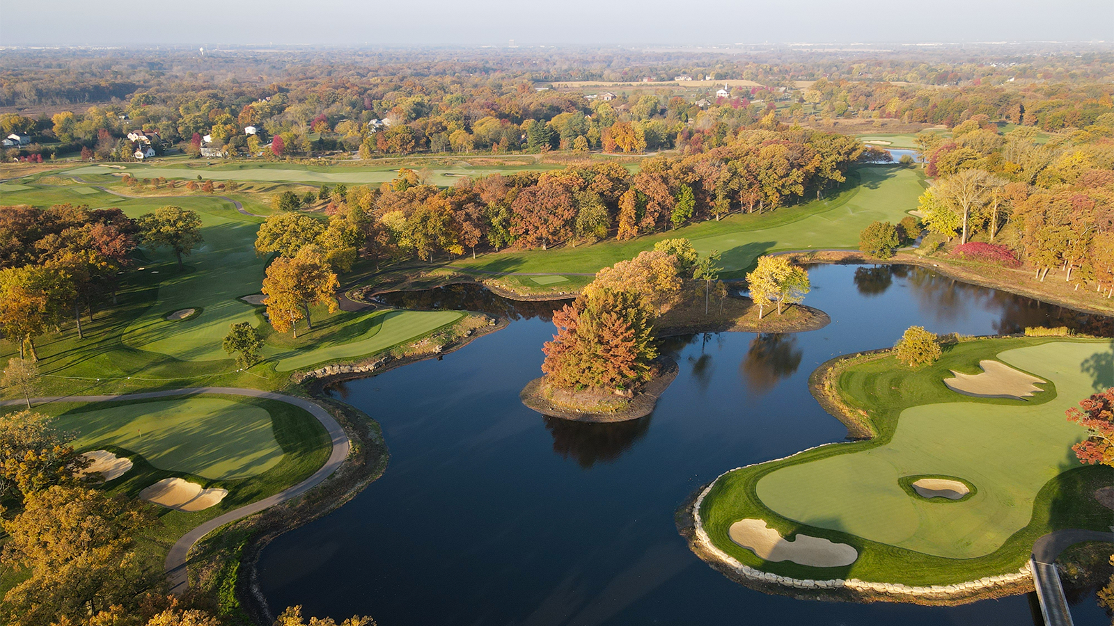 Drone view of Cantigny (Photo courtesy of Cantigny Golf)