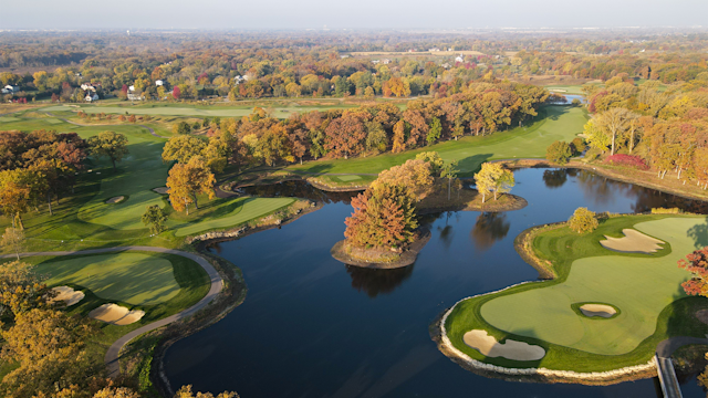 Drone view of Cantigny (Photo courtesy of Cantigny Golf)