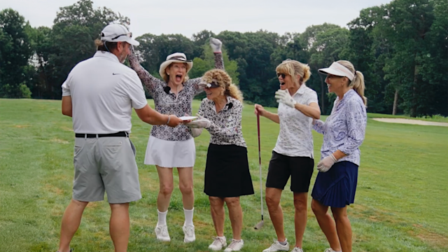 Golfers are excited as they are surprised with free Ryder Cup tickets as part of The People's Perk campaign by the PGA of America