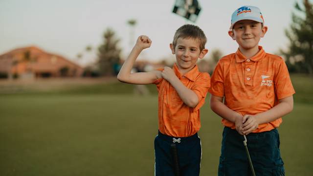 PGA Jr. League players at Augusta Ranch Golf Club in Mesa, Arizona. (Photo by Dave Puente/PGA of America)